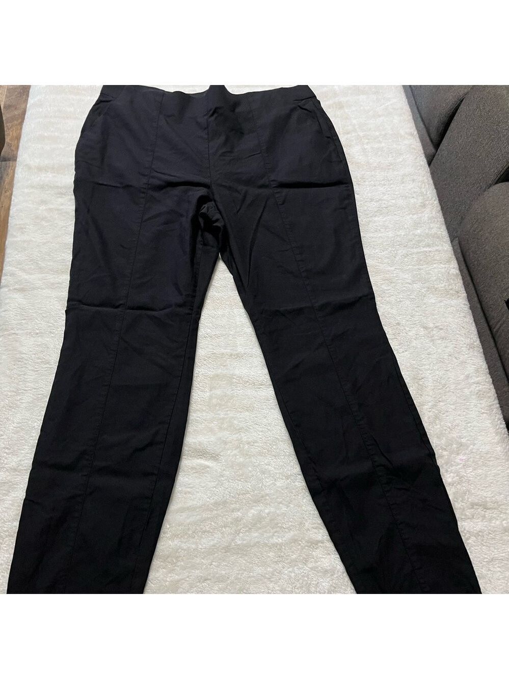 Vera Wang Black Dress Pants Tailored Formal Wear XL Skinny